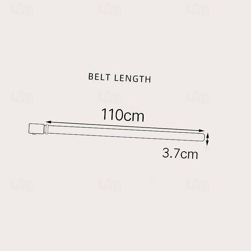 Men's Vintage Pants Belt Men's Double Needle Buckle Belt (Random Color of thread)3