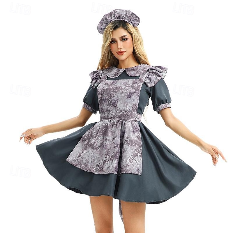 Voodoo Doll Halloween Dress Costume Carnival Costume Cosplay Lolita Kid's Adults' Women's Girls' Carnival Party Easy Halloween Costumes Dress Up3