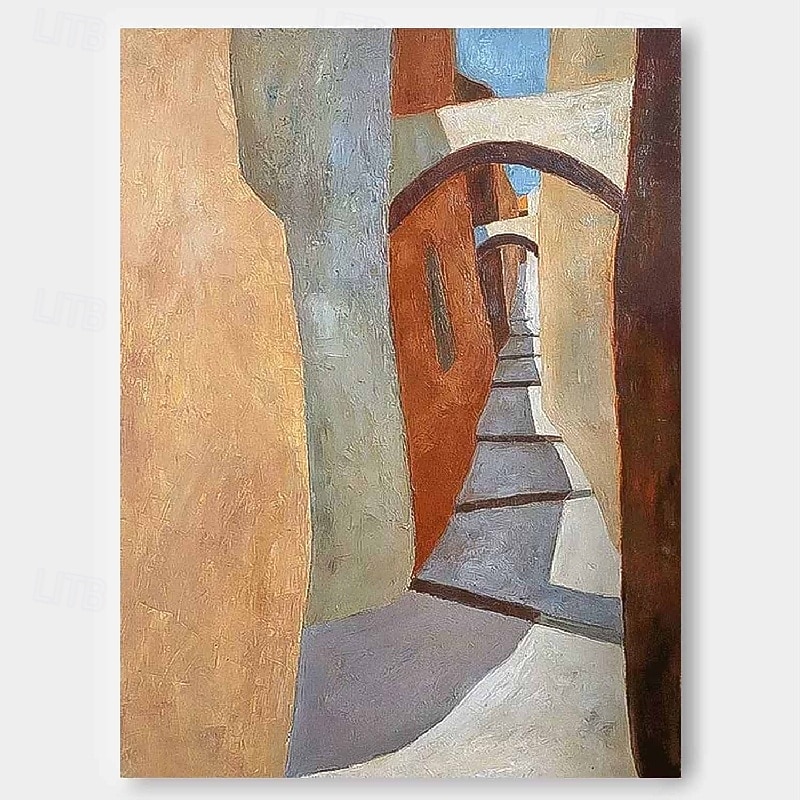 Handmade Colorful abstract Oil Painting on Canvas Large hand painted Abstract Textured Palette Knife Boho oil painting Wall Art Contemporary Minimalist artwork for Living Room bedroom home Decor4