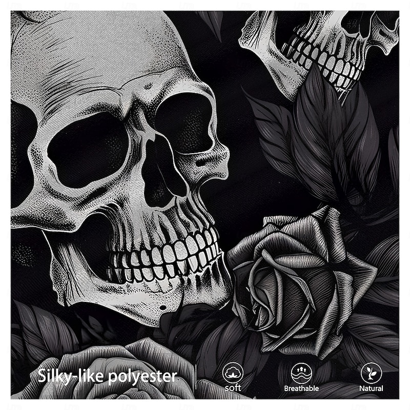 Men's Halloween Costumes Skulls Sweatpants Joggers Pants Trousers Mid Waist Drawstring Elastic Waist Horror Dark Party Evening Wear Pocket Spring Fall Winter 3D Print Black3