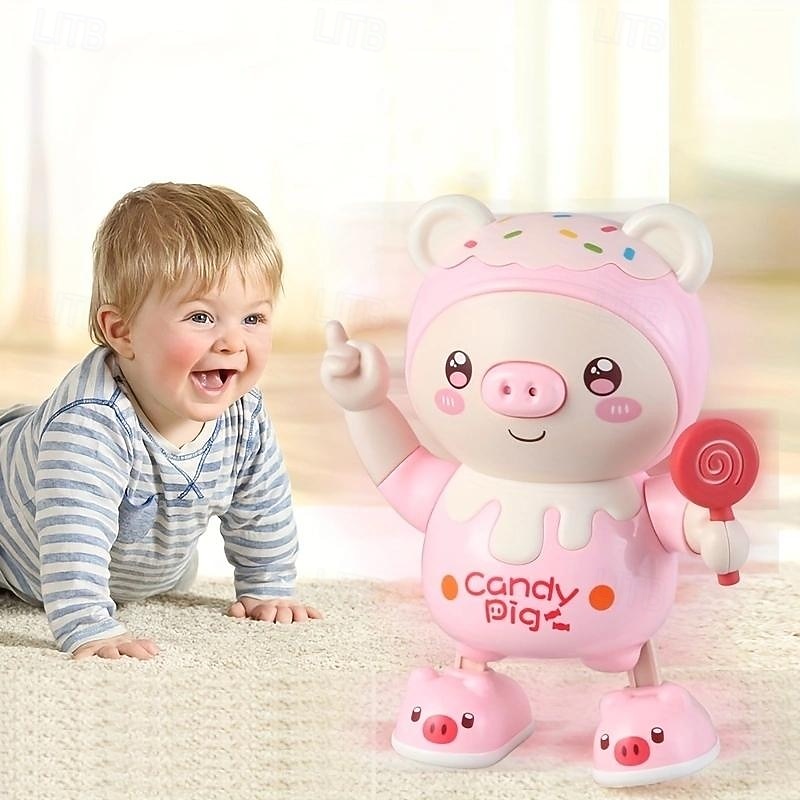 Adorable Smart Electric Pig Baby Toy Doll - Lights Up, Music Plays, & Twists & Swings! Halloween Thanksgiving Christmas Gifts4