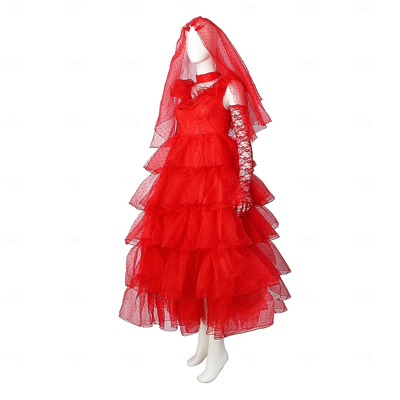 Beetlejuice Lydia Deetz Halloween Outfits Halloween Group Couples Costumes Beetlejuice 2 Horror Adults' Couple's Men's Women's Halloween Carnival Easy Halloween Costumes Dress Up4