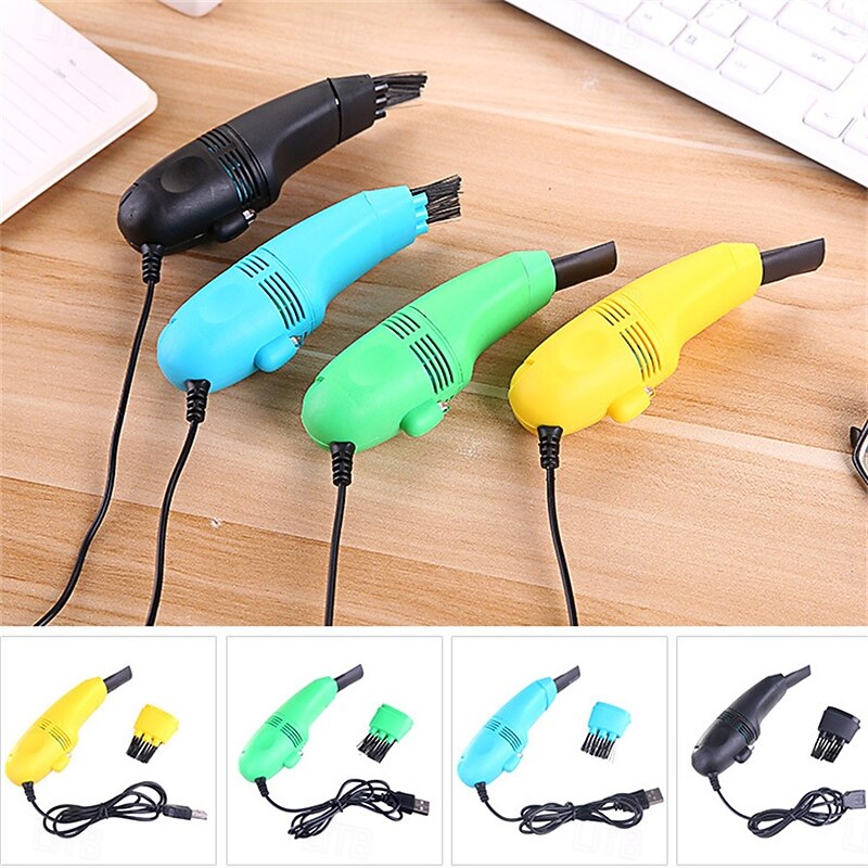 Mini USB Vacuum Cleaner Keyboard Brush Laptop Shell Cleaner Dust Brush Portable USB Vacuum Cleaner Computer Cleaning Tool2
