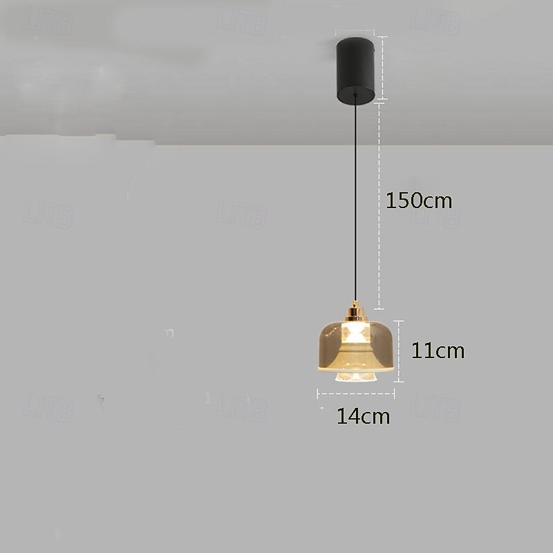 Modern Glass Pendant Light Pendant Lantern Design Pendant Light Glass Glass Painted Finishes Modern 110-240V 14cm4