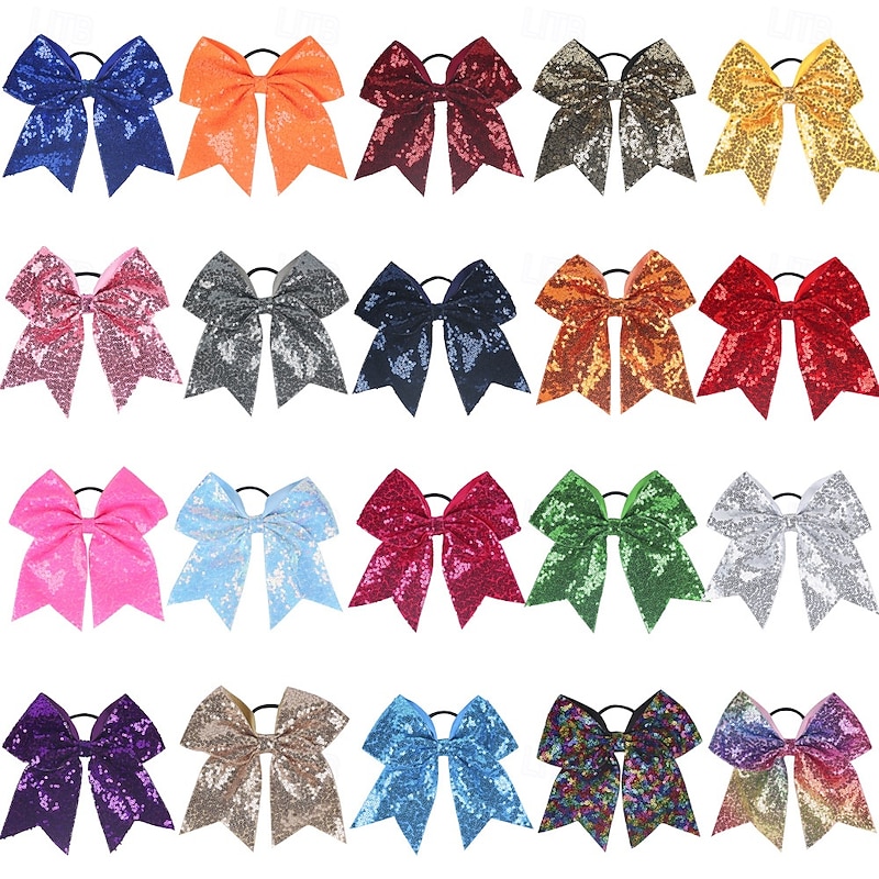 1PC Glitter Bow Clip Sequin Bling Party Hair Accessories for Women Teens Girls Kids2