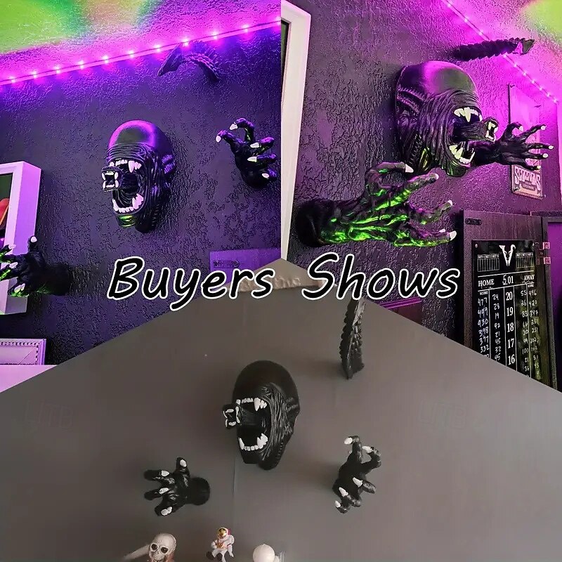 Alien vs. Predator Wall Hanging Set Indoor Personalized Decoration Horror Ornaments3