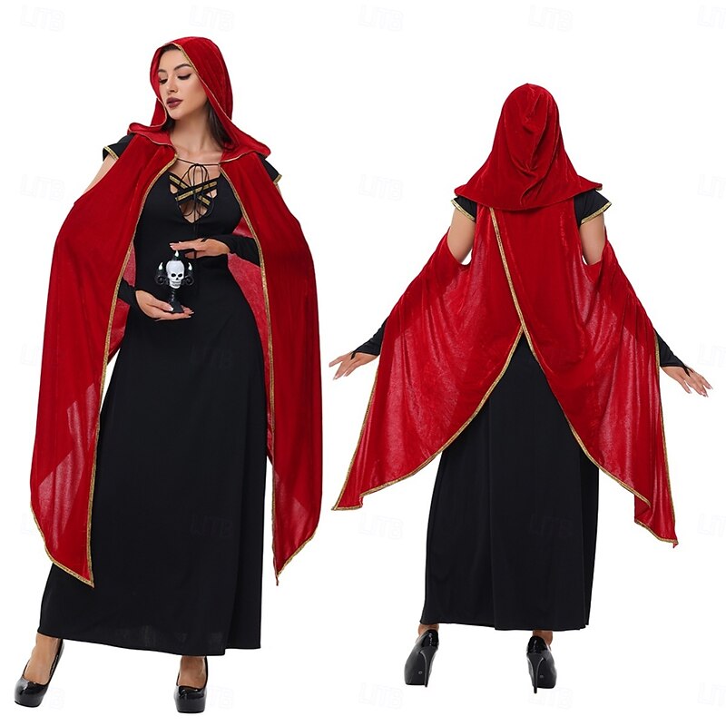 Witch Vampire Halloween Cosplay Costume Carnival Costume Walpurgis Night Cosplay Adults' Women's Carnival Masquerade Party Masquerade Easy Halloween Costumes Dress Up4