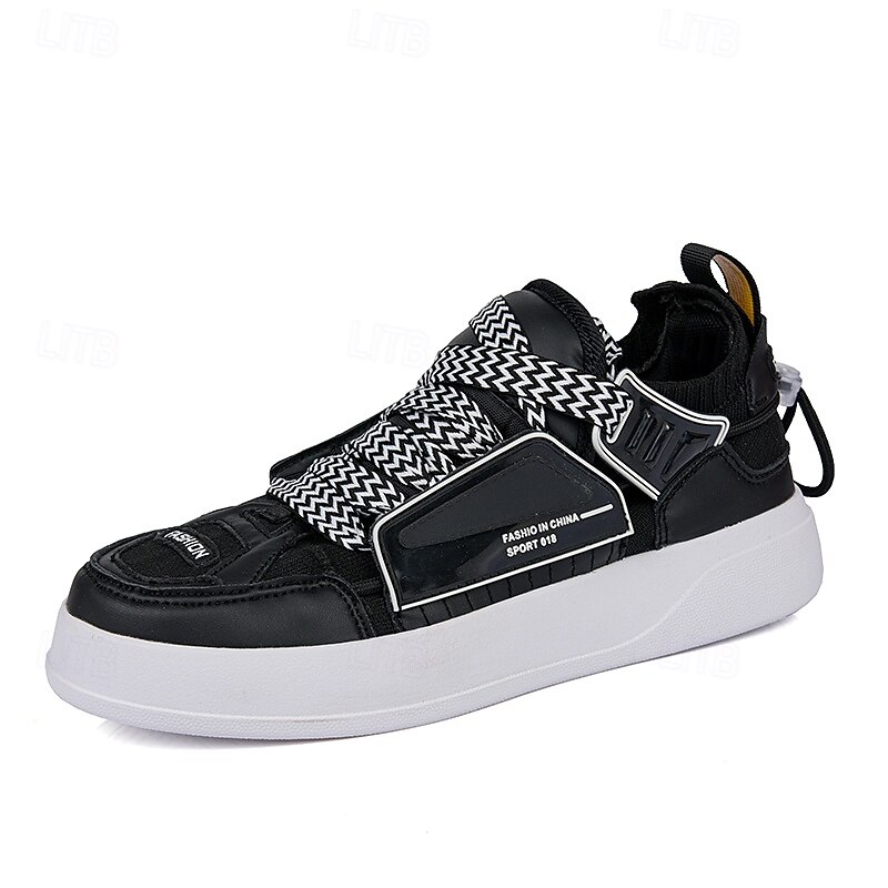 Men's Green High-Top Sneakers with Multicolor Laces and Velcro Strap – Stylish Casual Sport Shoes for Streetwear and Everyday Use 15