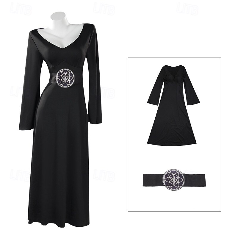 Ghost Bride Lydia Deetz Halloween Dress Beetlejuice Horror Movie Cosplay Costume Adults' Women's Masquerade Party / Evening Easy Halloween Costumes Dress Up4