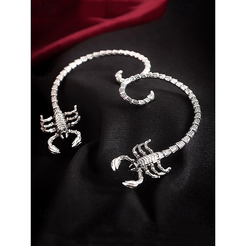 Edgy Scorpion Ear Cuff – Gothic Punk Style Clip-On Earring for Women and Men, Halloween and Costume Jewelry4