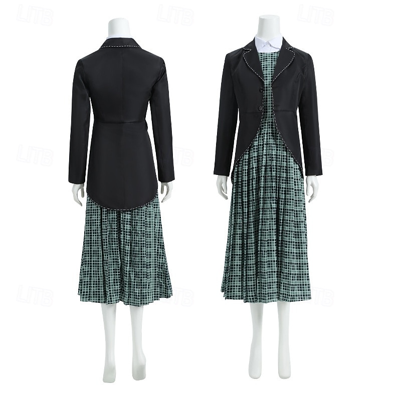 Ghost Bride Lydia Deetz Halloween Dress Outfits Suits & Blazers Beetlejuice Horror Movie Outfits Kid's Adults' Women's Girls' Masquerade Party / Evening Easy Halloween Costumes Dress Up2