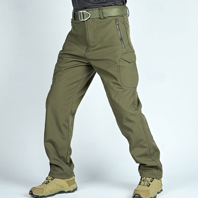 Men's Cargo Pants Softshell Pants Tactical Pants Trousers Hiking Pants Buttons Multi Pocket Camo Plain Wearable Outdoor Daily Camping & Hiking Fashion Classic Yellow camouflage Army Green2