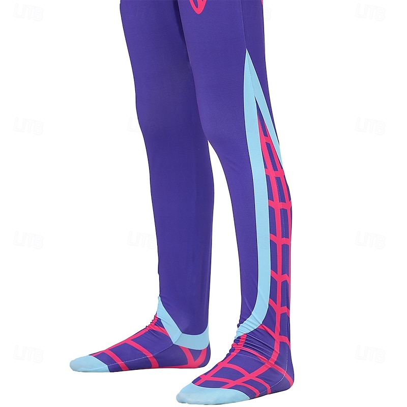 Spider Superhero Gwen Halloween Bodysuits Full Body Catsuit Sexy Costume Kid's Adults' Women's Girls' Carnival Party Easy Halloween Costumes Dress Up3