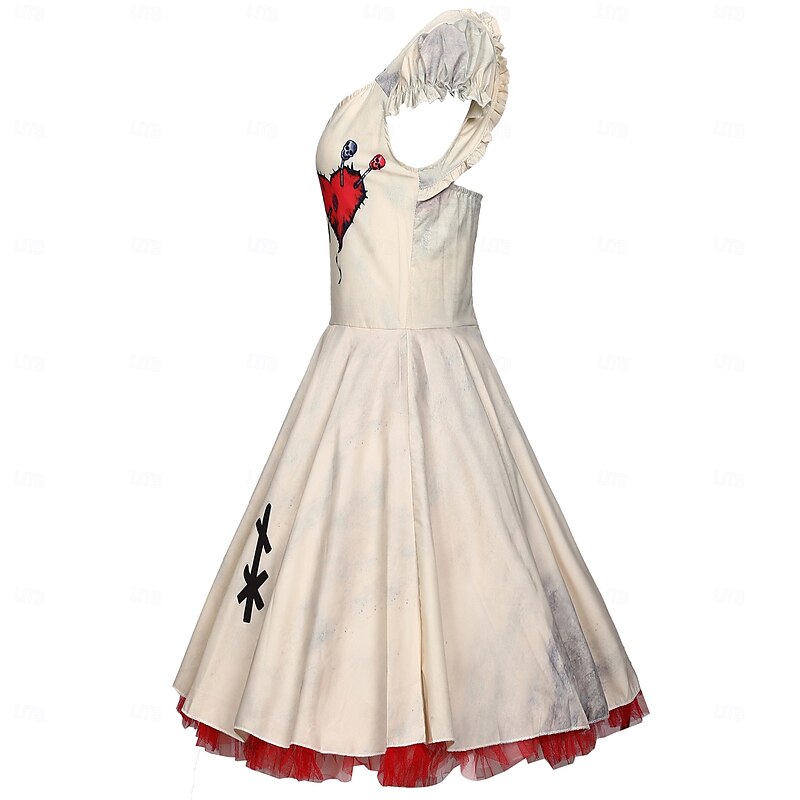 Zombie Ghostly Bride Halloween Cosplay Costume Party Costume Masquerade Outfits Cosplay Adults' Women's Masquerade Mardi Gras Performance Party Halloween Easy Halloween Costumes Dress Up3