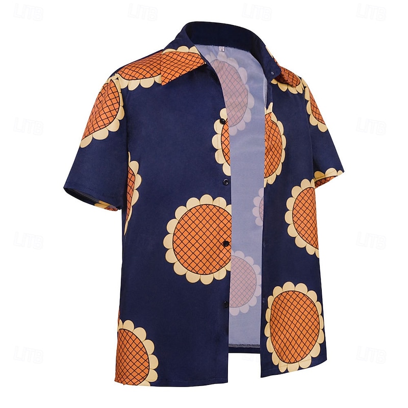 Monkey D. Luffy Anime Cosplay Costume Masquerade Cosplay Suits Masquerade Shirt Hat For Men's Adults'3