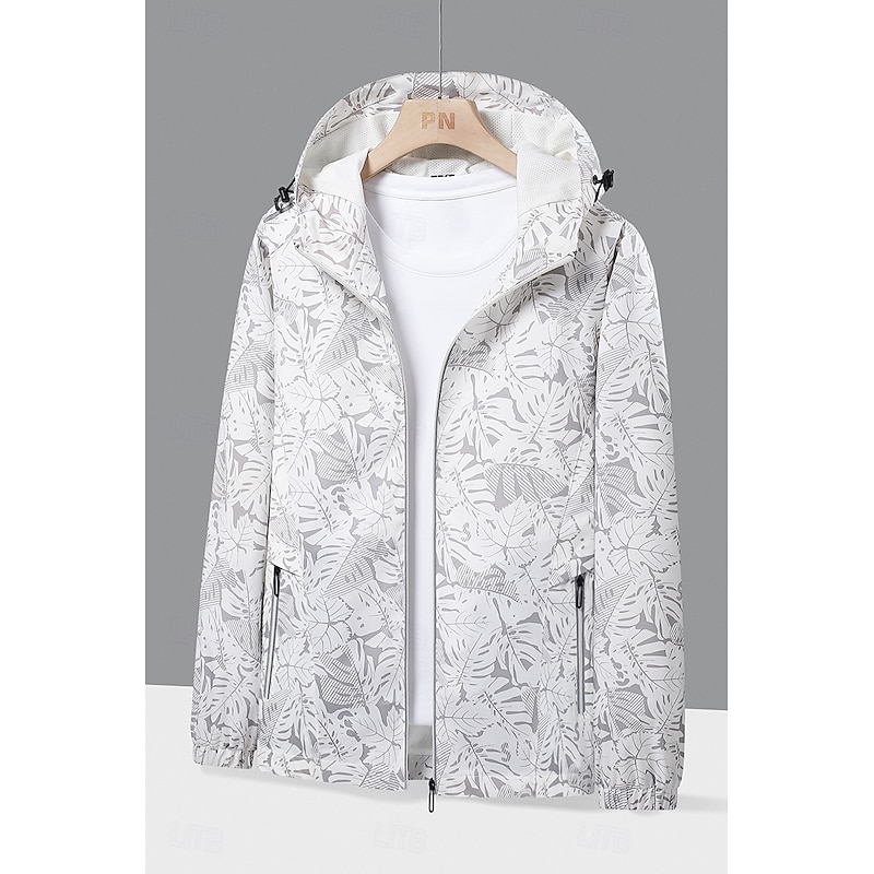 Men's Women's Hoodie Jacket Hiking Jacket Hiking Raincoat Rain Jacket Winter Outdoor Waterproof Soft Detachable Cap Comfortable Jacket Full Length Visible Zipper Fishing Climbing Beach Light Pink2