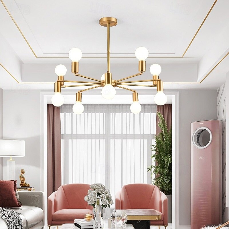 Industrial Pendant Light Restaurant Pendant Light Universal Joint Head Adjustable Rotating Bulb Socket Industrial Retro Ceiling Light Fixture Height Adjustable 85-265V2