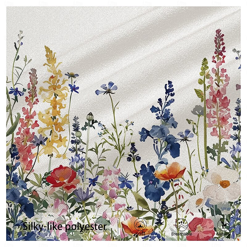 Men's Floral Dress Pants Mid Waist Vintage Casual Formal Dailywear Pocket Summer Spring Fall White3