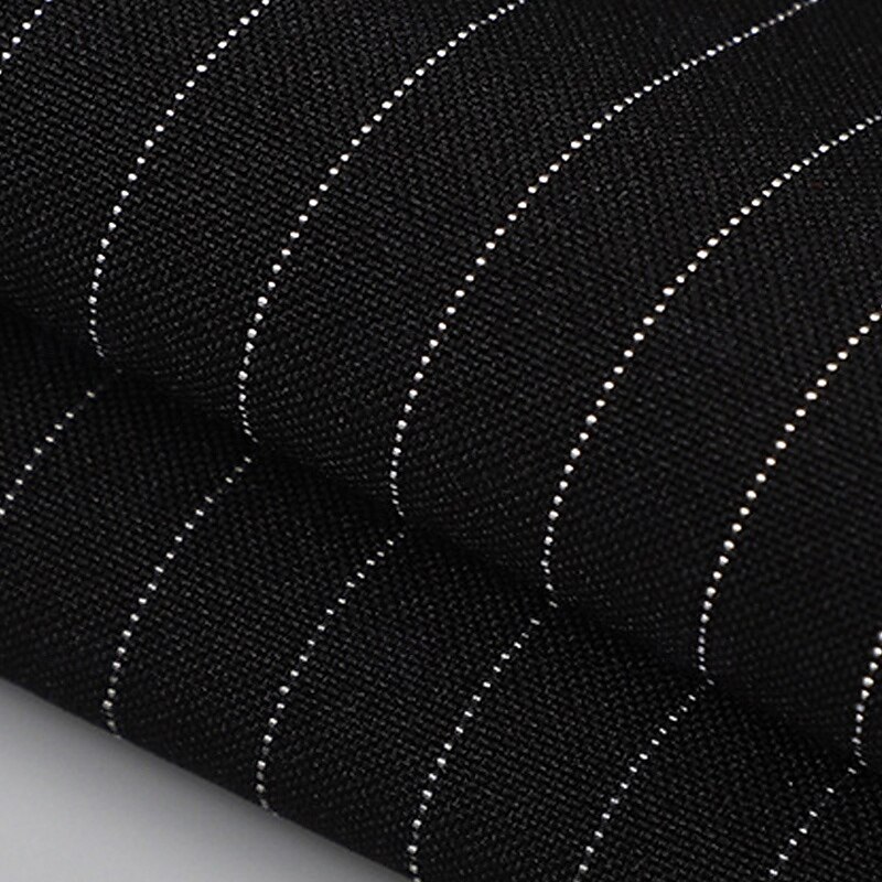 3 Pieces Ring Bearer Suit Boys Kids Suit Formal Suit Suit & Blazer Formal Set Formal Party Fashion Cool Stripe Pocket Black Navy Blue Polyester2