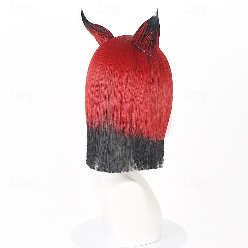 Anime Cosplay Wig Hazbin Cosplay Hotel ALASTOR Hair Props Halloween Carnival Christmas Costume Cosplay Wigs4