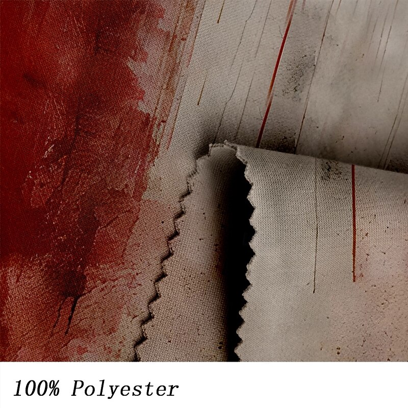 Halloween Men's Blood Splatter Blood stains Hoodie Hoodies Sweatshirt Exaggerated Funny Long Sleeve Hooded Sports Outdoor Holiday Streetwear Red / White Print Front Pocket Spring &  Fall Designer3