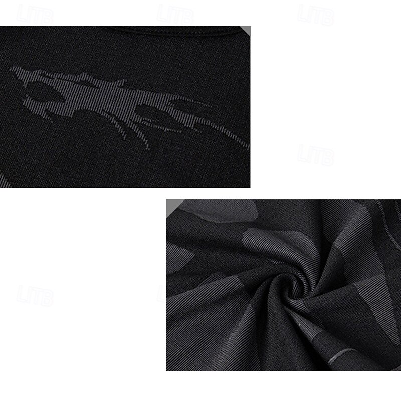 Men's Tracksuit 2 Piece Color Block Base Layer Compression Shirt and Pants Athletic Clothing Set Fall Black Army Green Gym Workout Jogging Running Thermal Warm Soft Long Sleeve Sport Activewear2