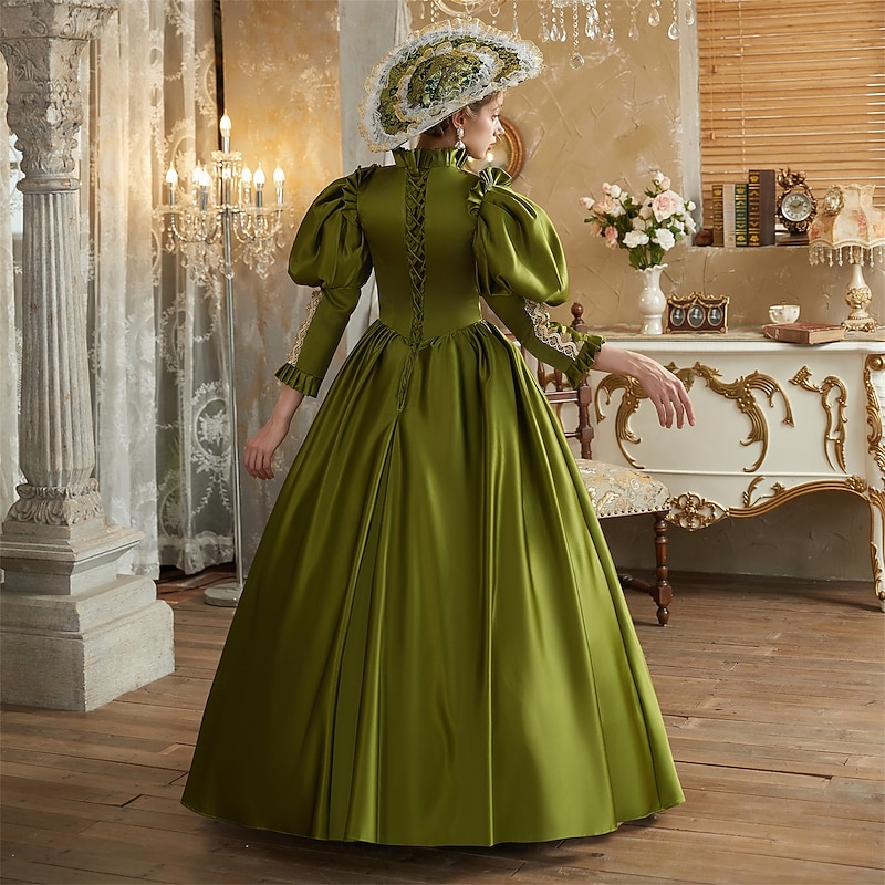 Gothic Rococo Victorian Dress Party Costume Christmas Dress Princess Shakespeare Solid Color Ball Gown Fancy Dress Women's Royal Christmas Halloween Carnival Party Evening Party Masquerade Adults'3