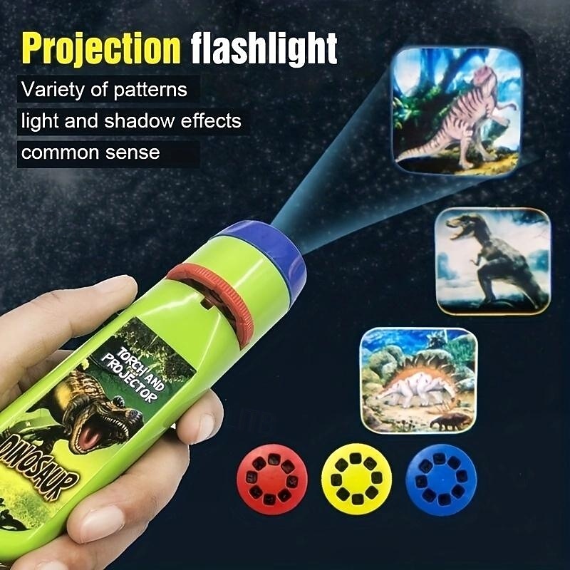 Interactive Dinosaur Projector Torch Light A Fun & Educational Gift For Creative Kids Halloween/Thanksgiving Day Christmas Gift easter gift3