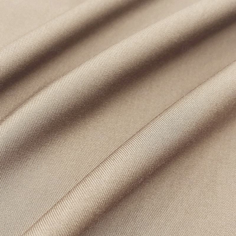 Men's Blazer Formal Wedding Party Lined Daily Party Spring &  Fall Autumn / Fall Polyester Solid Color Button Thermal Warm Comfy Double Breasted Blazer khaki3