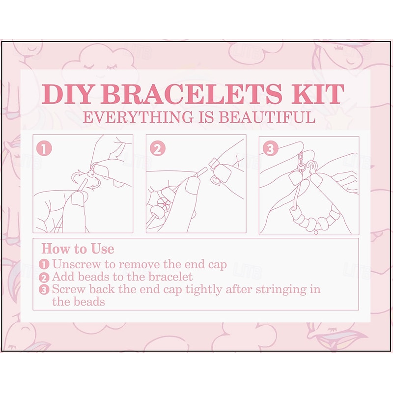 Christmas Advent Calendar, DIY 24 Days Xmas Countdown Bracelet Set, Purple Bead Charm Kit, Jewelry Making Gift for Girls, Birthday or Graduation Handcrafted Bracelet Blind Box2