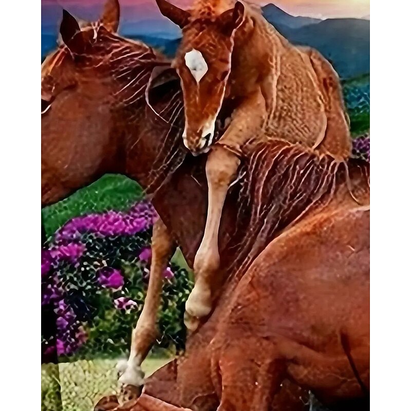 Boys Girls' 3D Graphic Animal Horse Hoodie Long Sleeve Fall Winter Fashion Adorable Basic Kids 4-12 Years Hooded Outdoor Casual Daily Regular Fit3