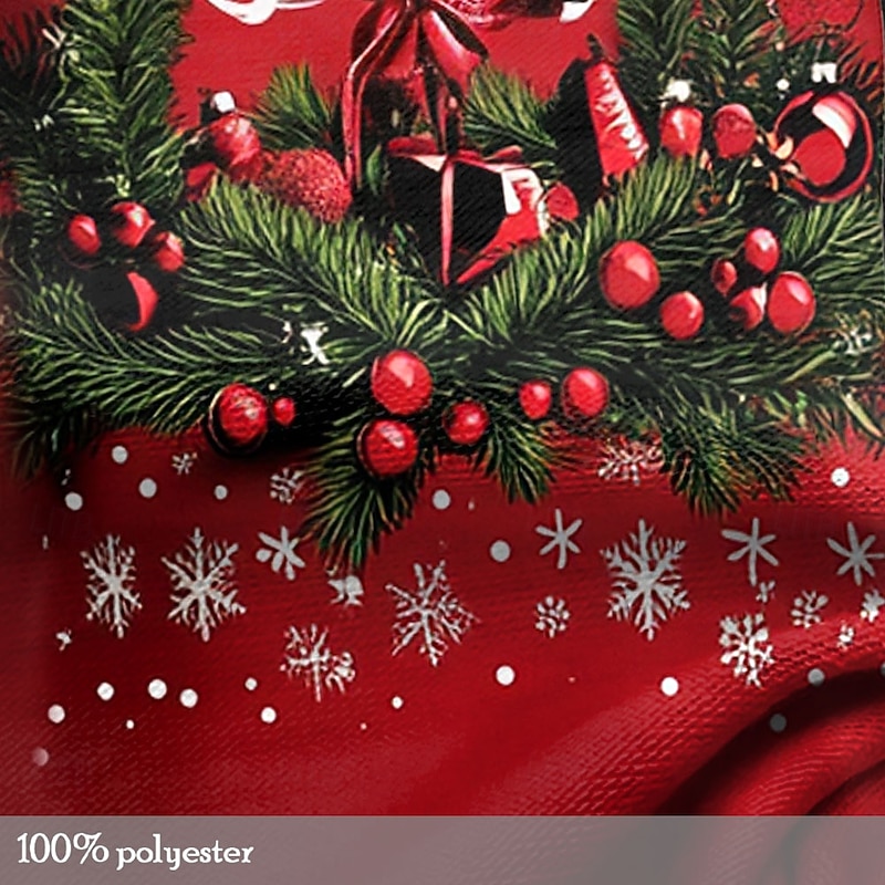 Christmas Men's Christmas Costume 3D T-shirts Tree Snowflake Fashion Casual 3D Print Tee Party Street Black / Red Black White Short Sleeve Crew Neck Summer Spring Clothing Apparel S M L XL XXL XXXL3