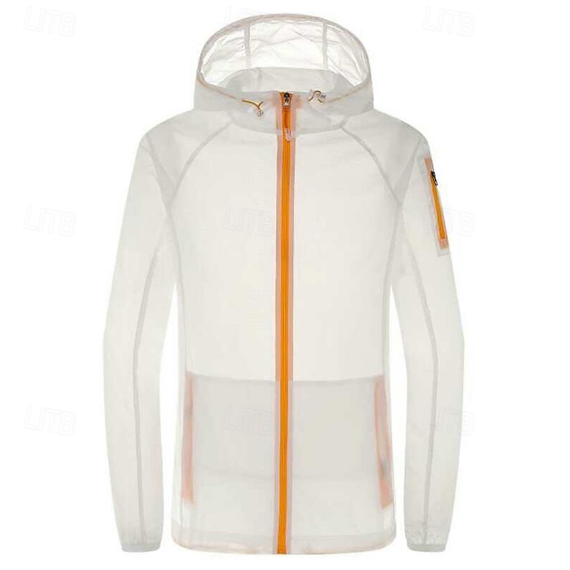 Men's Hiking Jacket Outdoor Sun Protection Breathable Lightweight Jacket Windbreaker Jacket Traveling Black White Pink Royal Blue Blue2