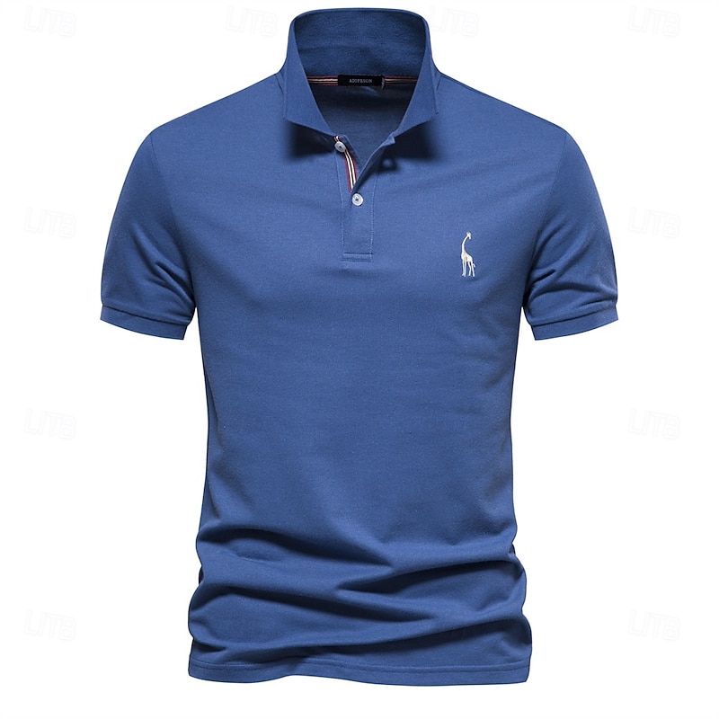 80% Cotton Brand Men's Polo Shirts Cotton Golf Polo Shirts for Men Short Sleeve High Quantity Solid Polo Men New Summer Clothing