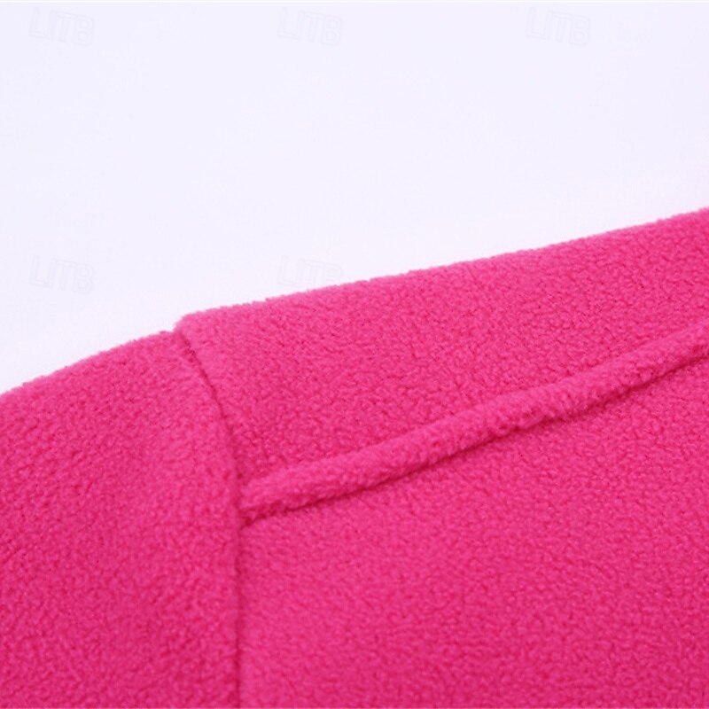 Women's Hiking Fleece Jacket Winter Outdoor Thermal Warm Fleece Lining Fleece Jackets Full Zip Climbing Camping / Hiking / Caving Traveling Black Yellow Pink Red Royal Blue4