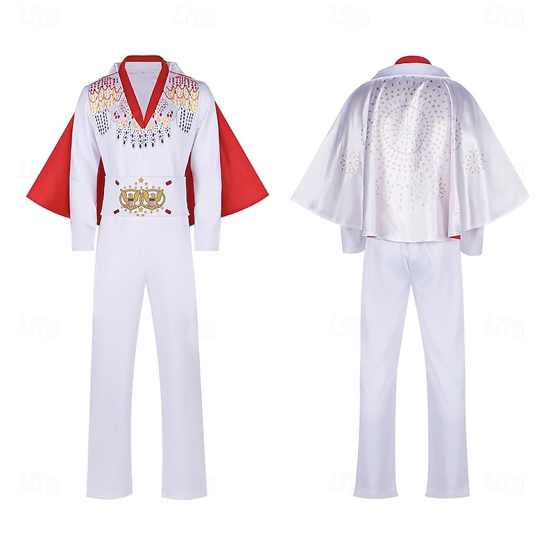 Superstar Halloween Jumpsuit Cosplay Adults' Men's Masquerade Party / Evening Easy Halloween Costumes Dress Up