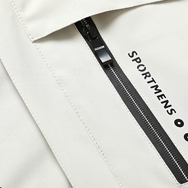 Men's Hiking Fleece Jacket Winter Outdoor Thermal Warm Fleece Lining Fleece Jackets Full Zip Climbing Camping / Hiking / Caving Traveling Black White Army Green Red Khaki2