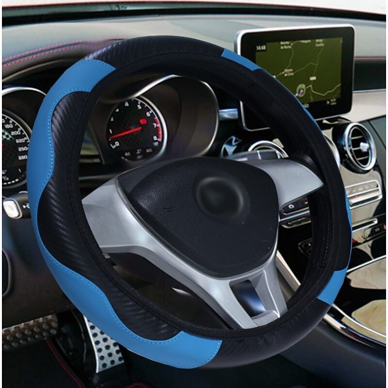 Car Steering Wheel Cover Anti Slip Universal 37-38cm Steering Covers Decoration Auto3