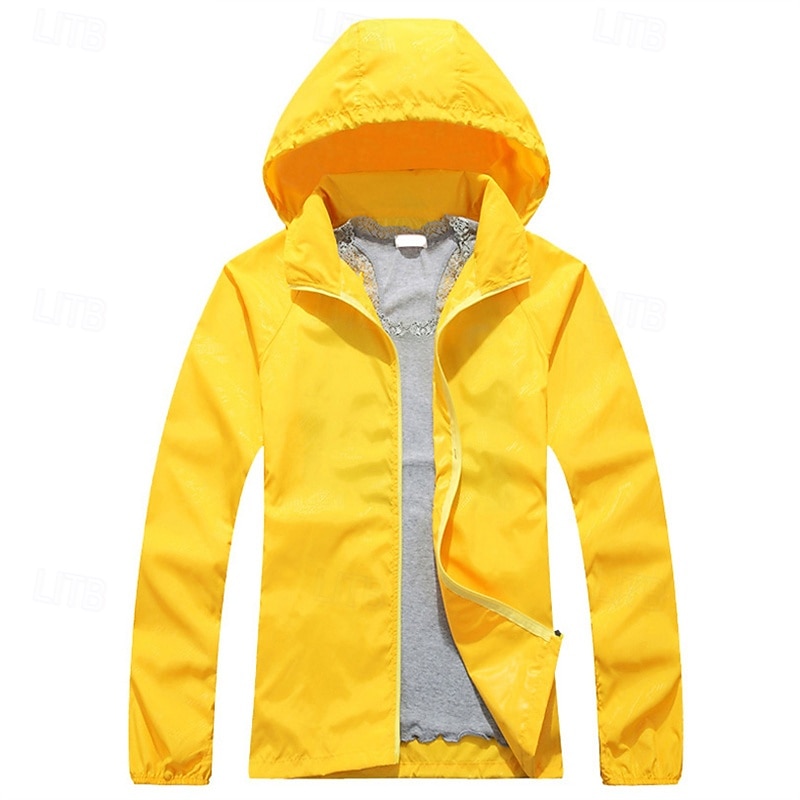 Men's Softshell Jacket Hiking Jacket Outdoor Windproof Water Resistant Lightweight Jacket Windbreaker Jacket Traveling Black White Yellow Dark Purple Burgundy