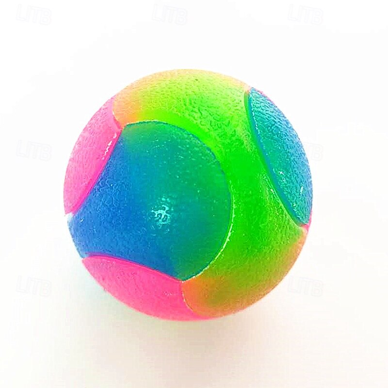 Ball Chew Toy Ball Launchers Interactive Toy Squeak Toy with LED Durable Pet Exercise Releasing Pressure Teething Toy for Dog Indoor Outdoor Pet Play3
