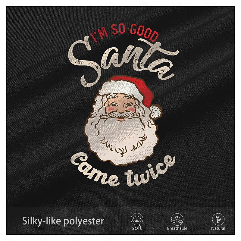 Christmas Men's Santa Claus Hoodie Hoodies Sweatshirt Fashion Daily Long Sleeve Hooded Sports Outdoor Streetwear Black Pocket 3D Print Fall Winter Designer3