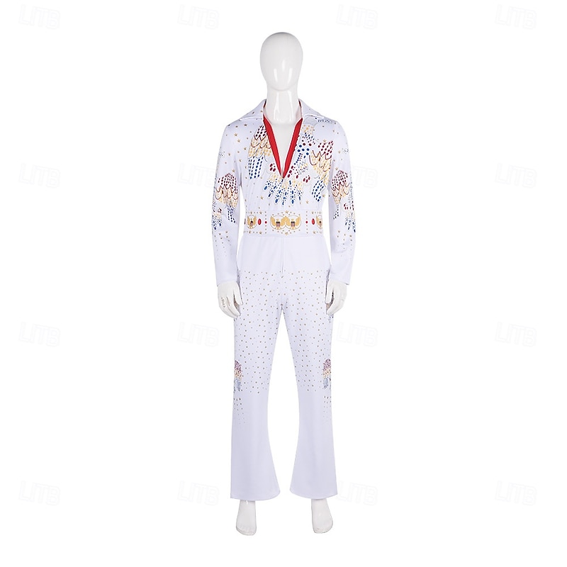 Superstar Couples Jumpsuit Halloween Group Couples Costumes Adults' Men's Women's Cosplay Performance Masquerade Easy Carnival Costume4