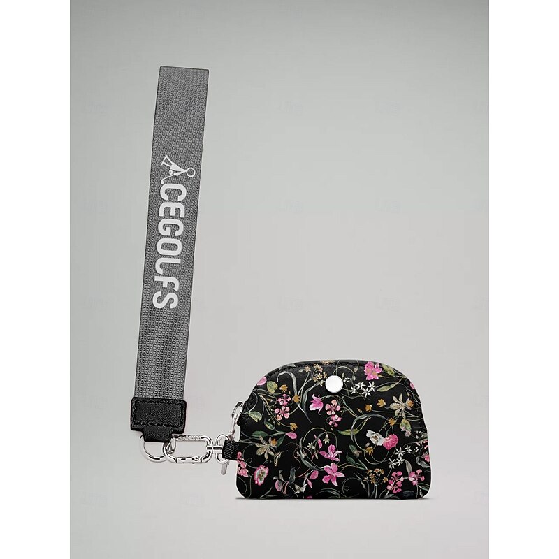 Floral Print Single Pouch Wristlet