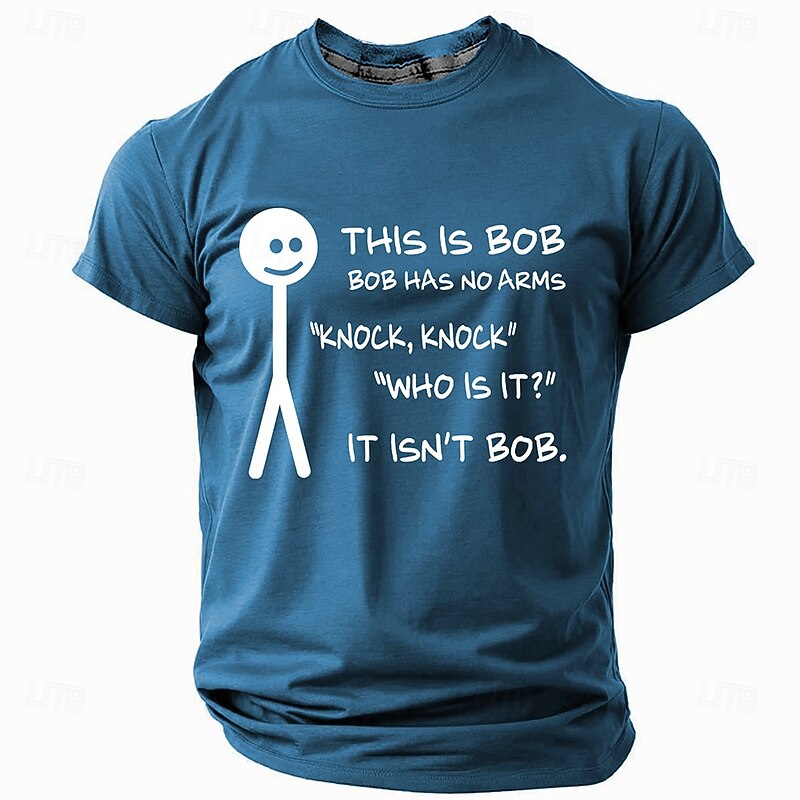 Men's Sarcasm Funny Slang T shirt Short Sleeve T shirt 3D Print Crew Neck Shirt Fashion Daily Athleisure Street Sports Outdoor Black Dark Green Dark Blue Summer Spring Clothing Apparel S M L XL XXL