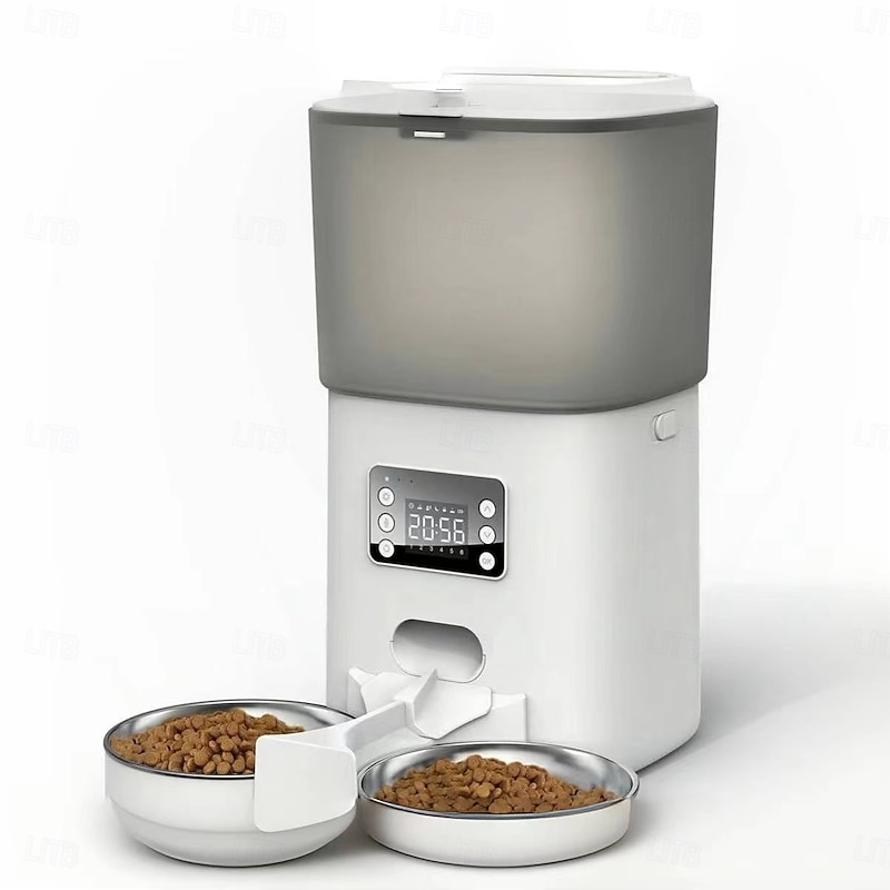 Dog Cat Pets Feeders / Automatic Feeder Bowl / Dog Cat Bowls ABS+PC Foldable Easy to Install Bowls & Feeders Solid Colored White Bowls & Feeding Home Daily