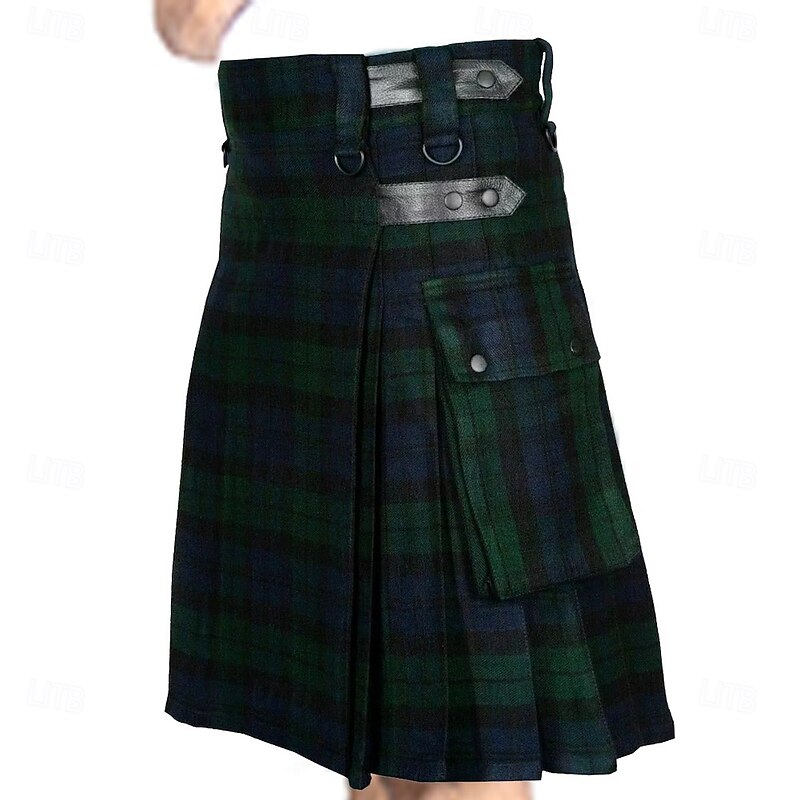Punk & Gothic Medieval Christmas Dress Scottish Fancy Dress Men's Casual Daily Adults' Skirt2