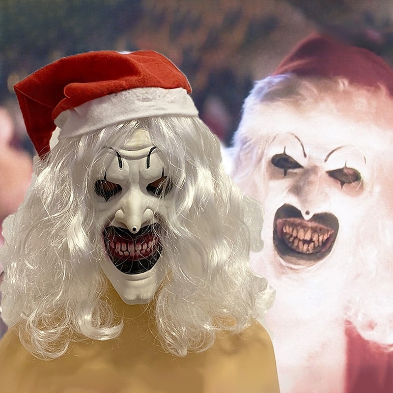 Art the Clown Halloween Mask Full Head Terrifier Scary Costume Adults' Unisex Halloween Carnival Performance Party Easy Halloween Costumes Dress Up