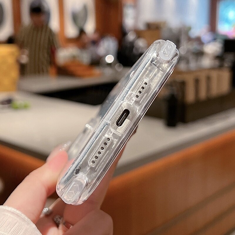 Phone Case For iPhone 17 Pro Max 17 Air 16 15 14 Pro Max Plus 13 12 11 Pro Max Wallet Case Bling Glitter Shiny Shockproof Retro TPU PC2