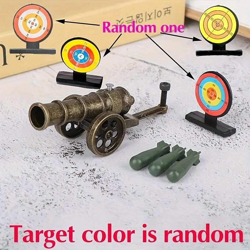1pc Mini Fireable Cannon Replica - Miniatures - Detailed Military Weapon Model for Tabletop Decoration and Shooting Sports Fun for Kids and Adults - Unique Collectible Gift and Educational Toy2