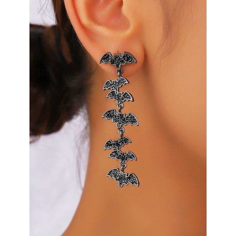 Halloween Spider, Skeleton Hand, Witch Hat, and Web Earrings Set – Festive Drop Dangle Earrings for Halloween Costumes2